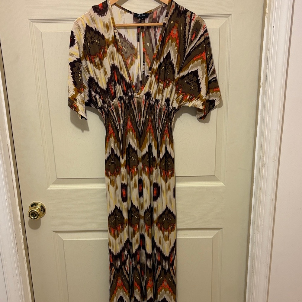 5th & Love Vibrant Patterned Maxi Dress